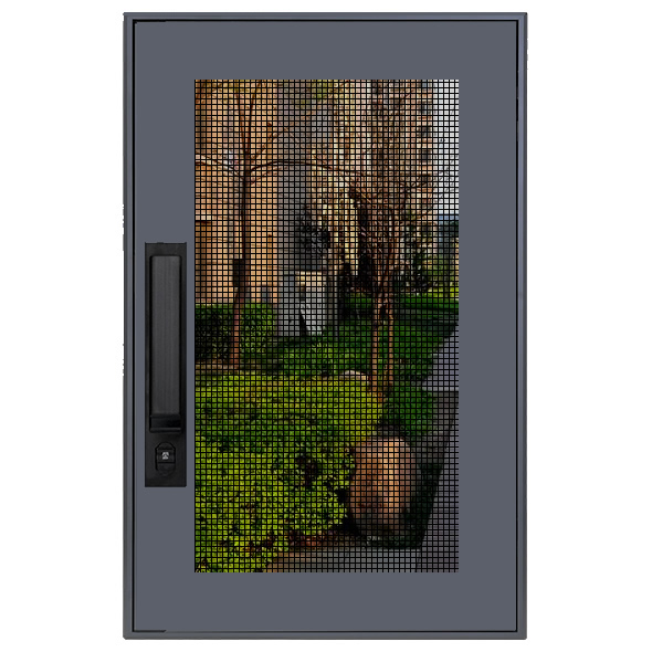 等扇滑蓋鎖金剛網(wǎng)紗窗(框扇平齊款)